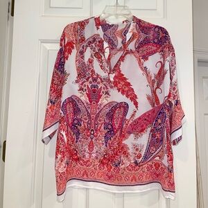 Violet & Claire silky paisley blouse